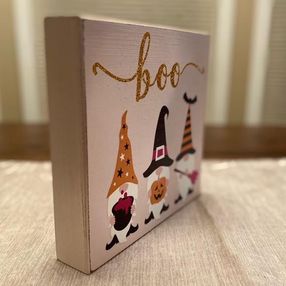 Halloween Gnome Sign, Halloween Witch Gnome Wood Sign, Halloween Gnome Decor - Picture 7 of 16